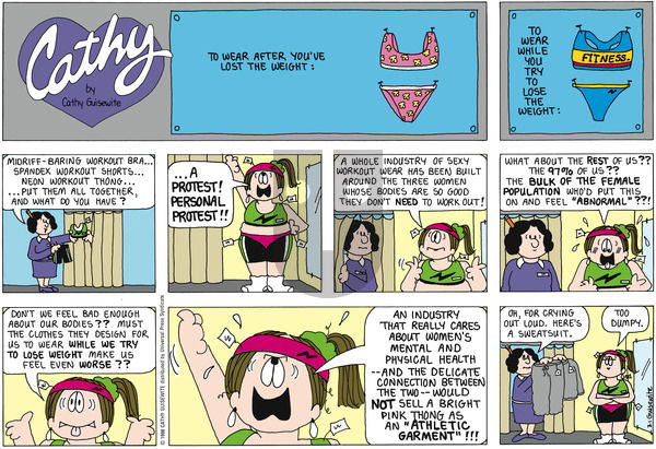 Cathy Classics on Sunday March 1, 1998 Comic Strip