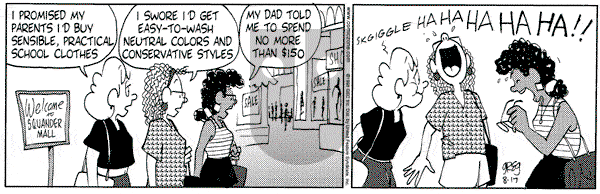 Luann on Monday August 17, 1998 Comic Strip