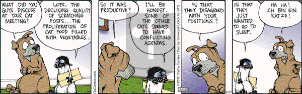 Get Fuzzy on Thursday September 27, 2012 Comic Strip