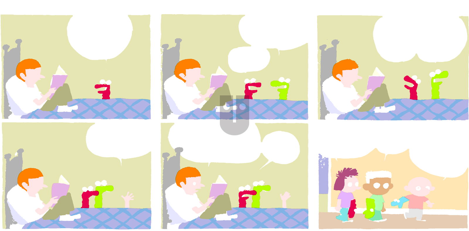 Cul de Sac on Sunday April 20, 2014 Comic Strip