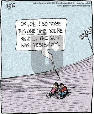 In the Bleachers on Monday June 1, 2015 Comic Strip
