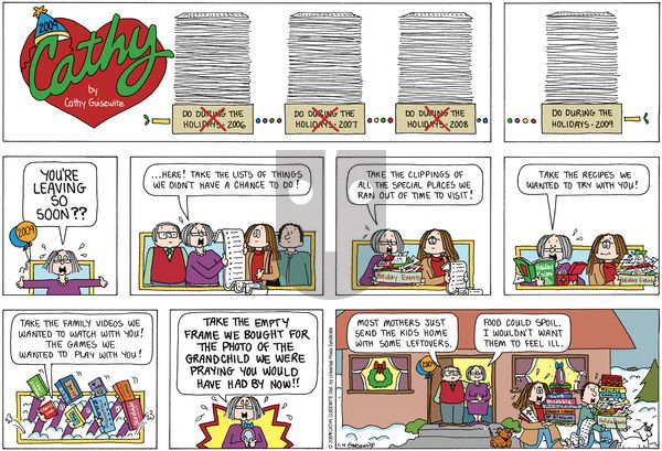 Cathy Classics on Sunday January 4, 2009 Comic Strip