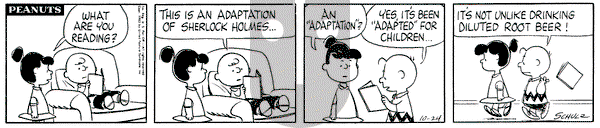 Peanuts on Thursday October 24, 1963 Comic Strip