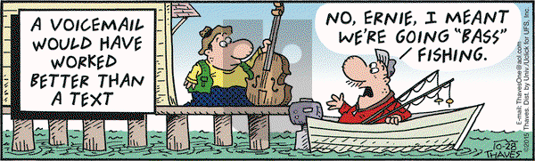 Frank and Ernest on Wednesday October 28, 2015 Comic Strip
