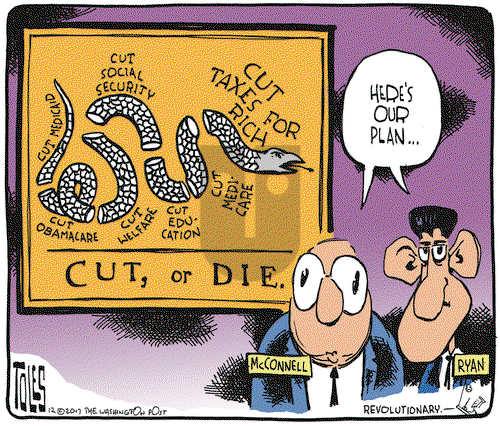 Tom Toles on Monday December 11, 2017 Comic Strip