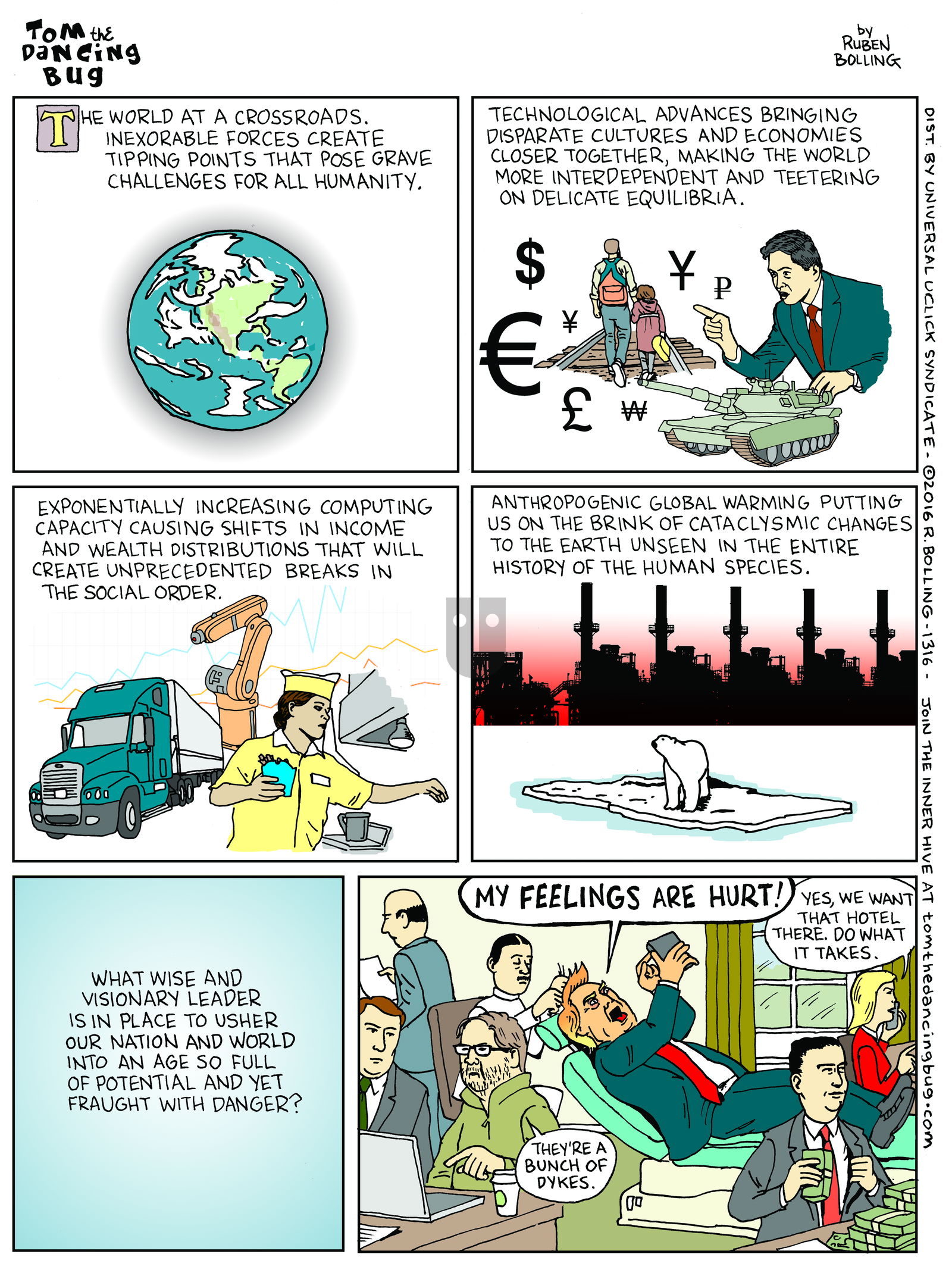 Tom the Dancing Bug on Monday December 5, 2016 Comic Strip