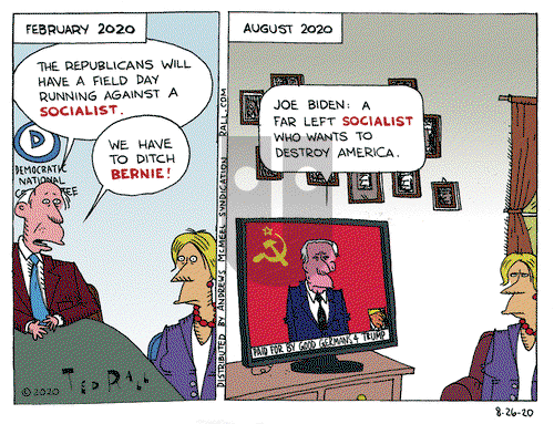 Ted Rall on Wednesday August 26, 2020 Comic Strip