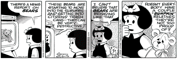 Nancy on Tuesday December 14, 2004 Comic Strip