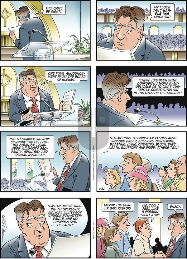 Doonesbury on Sunday April 22, 2018 Comic Strip