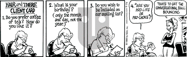 Betty on Friday September 24, 1999 Comic Strip