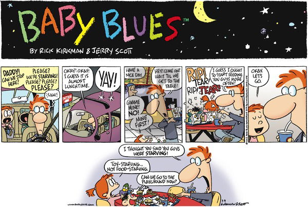 Baby Blues on Sunday March 9, 2003 Comic Strip