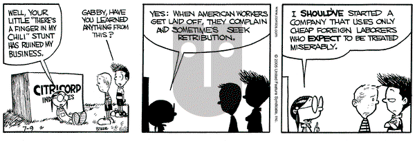 Grand Avenue on Saturday July 9, 2005 Comic Strip
