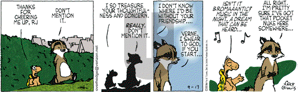 Over the Hedge on Saturday September 19, 2009 Comic Strip