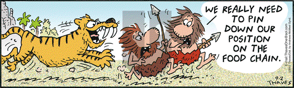 Frank and Ernest on Saturday September 2, 2017 Comic Strip