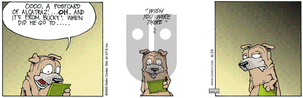 Get Fuzzy on Monday August 29, 2005 Comic Strip