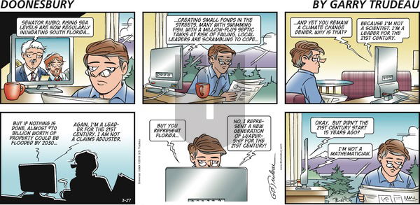 Doonesbury on Sunday March 27, 2016 Comic Strip