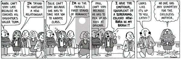 Cathy Classics on Thursday June 23, 1994 Comic Strip