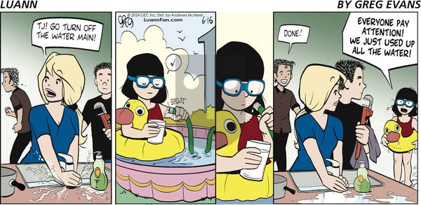 Luann - Sunday June 16, 2024 Comic Strip