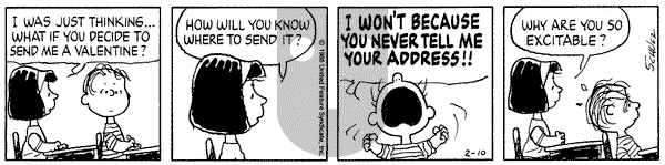 Peanuts on Wednesday February 10, 1988 Comic Strip