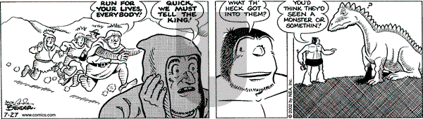 Alley Oop on Saturday July 27, 2002 Comic Strip