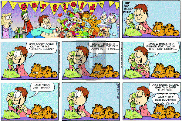 Garfield - Sunday December 1, 2002 Comic Strip