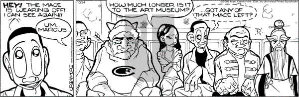 Maintaining on Wednesday October 24, 2007 Comic Strip