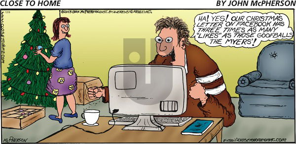 Close to Home on Sunday December 9, 2018 Comic Strip
