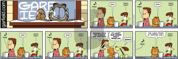 Garfield on Sunday February 1, 2015 Comic Strip