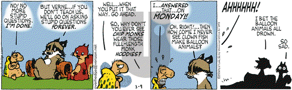 Over the Hedge on Friday March 9, 2012 Comic Strip
