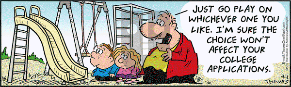 Frank and Ernest on Monday April 1, 2019 Comic Strip
