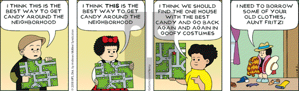 Nancy on Wednesday October 31, 2018 Comic Strip