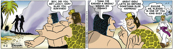 Alley Oop on Monday April 2, 2012 Comic Strip