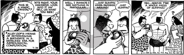 Alley Oop on Monday July 28, 1969 Comic Strip