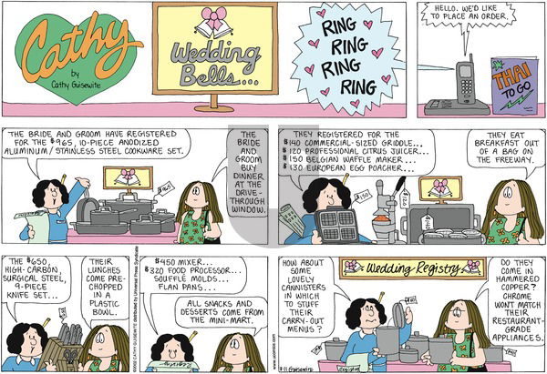 Cathy Classics on Sunday August 11, 2013 Comic Strip