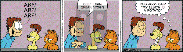 Garfield on Wednesday May 17, 2017 Comic Strip