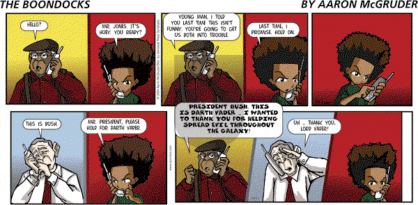 The Boondocks on Sunday May 20, 2012 Comic Strip
