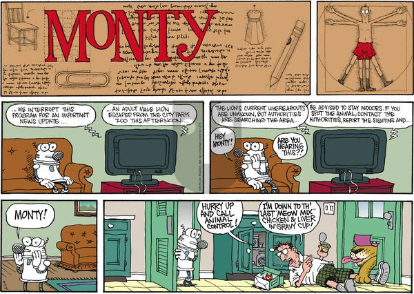Monty on Sunday September 4, 2016 Comic Strip