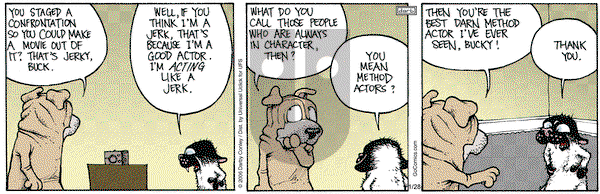 Get Fuzzy on Tuesday January 28, 2014 Comic Strip
