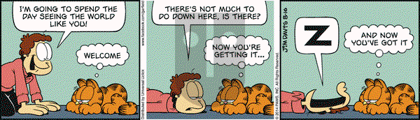 Garfield - Saturday August 16, 2014 Comic Strip