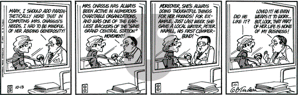 Doonesbury on Thursday October 13, 1977 Comic Strip