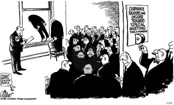 Pat Oliphant - Wednesday November 19, 1986 Comic Strip