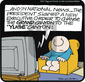 Ziggy - Monday February 13, 2017 Comic Strip
