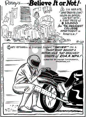 Ripley's Believe It or Not on Thursday May 10, 2001 Comic Strip