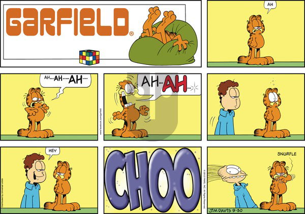 Garfield on Sunday September 30, 2012 Comic Strip
