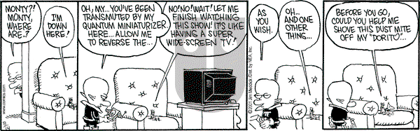 Monty on Tuesday August 14, 2001 Comic Strip