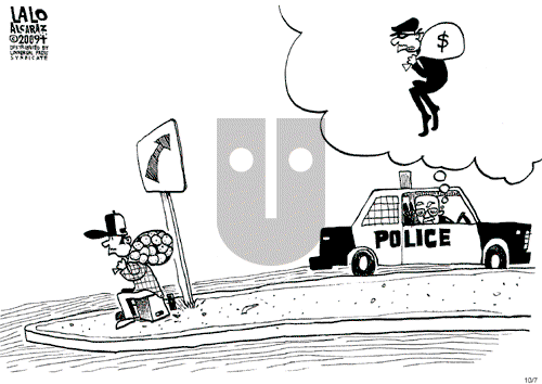 Lalo Alcaraz on Wednesday October 7, 2009 Comic Strip