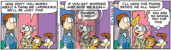 Garfield on Thursday March 29, 2007 Comic Strip