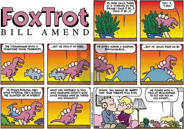 FoxTrot on Sunday January 9, 2000 Comic Strip