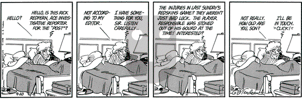 Doonesbury on Wednesday September 20, 1978 Comic Strip