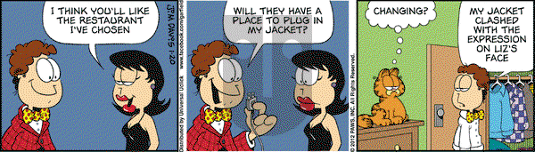 Garfield - Friday January 20, 2012 Comic Strip